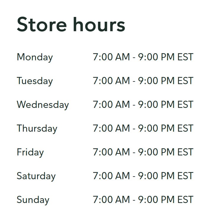 Store hours for Publix at Northgate in Winter Haven, Florida, open 7 a.m. to 9 p.m. every day